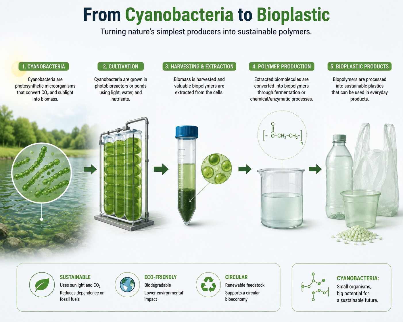 From Cyanobacteria to Bioplastic